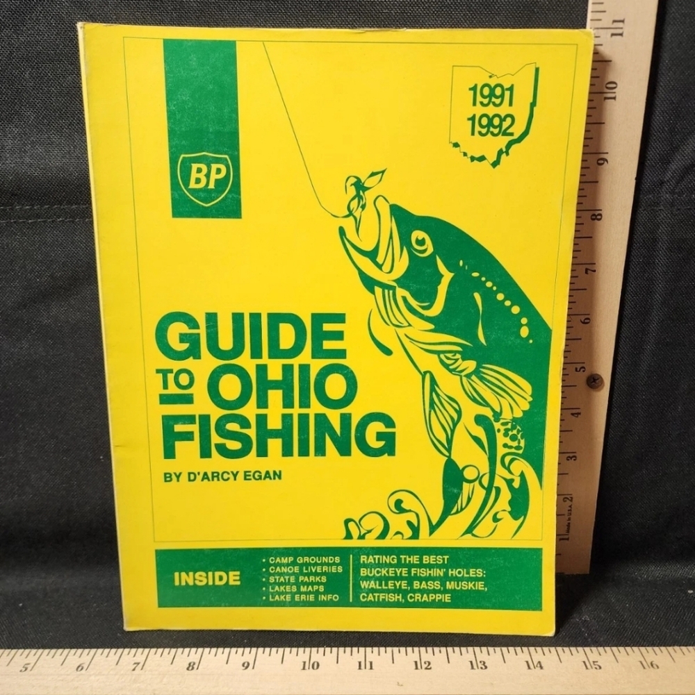 BP Gas Station Guide To Ohio Fishing 1991-92 New Complete